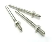 Mini Threaded Mandrel W-Nut Straight Thread 3pc Cratex Miniature Mandrels 3/32"