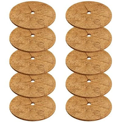 10 Pcs 11.8 Coco Coir Fiber Tree Mulch Ring Protector Mat- Coco Liner Mulch ...