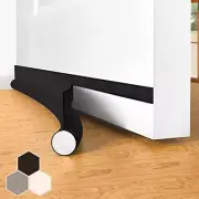 Door Draft Stopper Bottom One Sided Door Draft Blockers，37 Cutable Under Doo