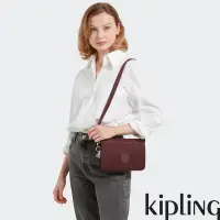 在飛比找Yahoo奇摩購物中心優惠-『千層包』Kipling 熱葡萄酒紅單肩隨身斜背包-RIRI