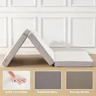 Folding Mattress, 4 Inch Memory Foam Tri-fold Mattress with Breathable & Washabl