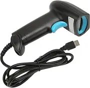 Barcode Scanner, Hand Held 1D Scanner, Waterproof Small Portable Wired Scanner, Automatic Barcode Reader for Supermarket