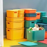 Plastic Folding Storage Basket with Handle for Office Classroom Bedroom Kitchen