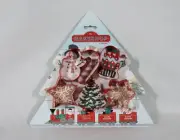 THE BAKESHOP BY MASTERCLASS SANTA EXPRESS COOKIE CUTTERS SET OF 6 NEW IN PKG