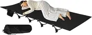 Foldable Cot | Foldable Bed,Compact Hiking Cot Bed with Breathable Mesh for Travel Trips RV Beach Outings Guest Sleeping