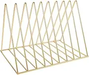 COMNESTBI Metal Desktop Magazine Organizer with Space Saving Design Iron Bookshelf for Office for Storing Magazines Files and Stationery Desk Storage