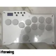 Arcade Stick Fight Stick Game Controller Gamepad w/TTC Speed Silver V2 Switches