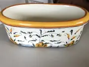 ART POTTERY CERAMICHE ARTISTICHE FIRENZE HANDPAINTED OVAL PLANTER 16”