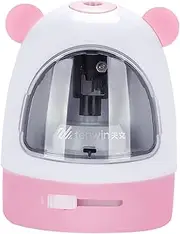 STOBOK Electric Pencil Sharpener Automatic Sturdy Plastic for Boys and Girls Students Artists