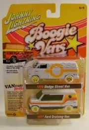 1976 '76 1977 '77 DODGE FORD VAN BOOGIE VANS CHASE 2 PACK JOHNNY LIGHTNING 2022