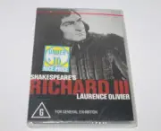 Shakespeare's Richard III Laurence Olivier DVD 1956 Brand New & Sealed Region 4