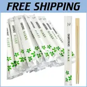 Eco-Friendly 500 Set Bamboo Disposable Chopsticks - Individually Wrapped Hygiene
