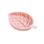 11Pcs Leaf Shape Soap Holder Non Slip Stand Case Toilet Shower Tray Draining Rack Bathroom Gadgets