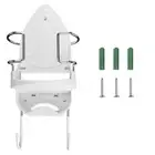 Wall Mount Iron Board Hanger and Ironing Board Storage Organizer Shelf With R...