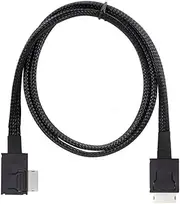Chenyang SFF-8611 Cable OCuLink PCIe 4.0 Male to Male 90 Degree Left Angled Data Extension Cable 50cm