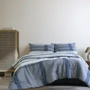 Ardor Boudoir Mateo Double Bed Quilt Cover Set - Navy