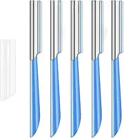 Taoluwin Eyebrow Razors, 5Pcs Face Razor with Storage Box, Facial Exfoliating Tool, Facial Hair Removal, Face Shavers for Women and Men