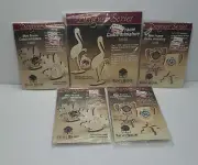 Vintage Walnut Hollow Designer Series Mini Frame Cadre Miniature Lot Of 5