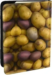 [JEJEA] Many Potatoes Print Travel Organizer Credit Cards Case Passport BookPassport Holder Cover Wallet forTraveling,, Black, One Size