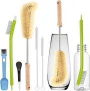 6 Bottle Cleaner Brush, Bottle Cleaner Brush Set, Water Bottle Brush, Straw Brush, Nipple/Lid for Tumblers, Drinking Glass, Baby Bottles, Cup