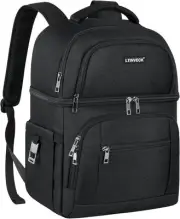 Cooler Backpack,30 Cans Insulated Backpack Cooler Leakproof Double Deck Cooler
