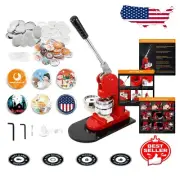 DIY Button Maker Kit - 58mm Badge Press Machine with 1000 Blank Supplies