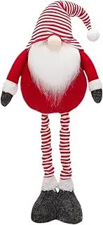 Bsbkoj Gnome Christmas Decorations, Telescopic Window Standing Ornaments, Craft Gnome Supplies for Striped Christmas Tree Decoration, Christmas Joy Décor for Home Decorations