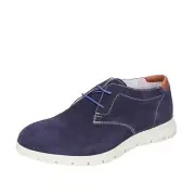 BF592 CAFè NOIR MRP611 Shoes Men Blue Elegant Suede Round Toe No Dress Business