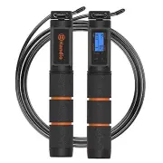 Jump Rope, Jump Rope with Counter, Workout Jumping Rope with Steel Ball Orange