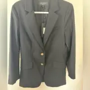 Rag and Bone virgin Wool polyester spandex Blazer NWT size 6 black