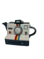 Blue Sky Ceramic RETRO POLAROID CAMERA Teapot Novelty Heather Collector