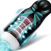 Automatic Sucking Male Masturbator with 6 Air Holes, Male Masturbator Cup Stroker with 7 suctions & 10vibrations, SETMOBX Blowjobsex Machine Male Sex Toys for Men Masturbation