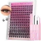 Wispy Lash Clusters Kit Natural Lash Extension Kit Clear Band Cluster Lashes Eye