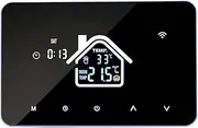 Thermostat Tempe ure Controller for Water Heating Display Screen Week Programmable Underfloor Heating Thermostats for Home School Office Hotel White NO-WiFi Water Heating