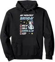 [VidiAmazing] 16th Perfect Birthday, Axolotl 16 Years Old, Gaming Pullover Hoodie ds737