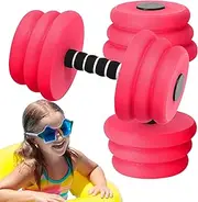 Aquatic Foam Dumbbells - Water Weight Tools | Water Aerobics Dumb Bell For Exercise | Sports Aquatic Exercise Barbells Hand Bars Swimming Training Fitness Equipment Pool Resistance
