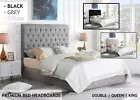 Fabric Bed Head Upholstered Headboard Double Queen King Size Bedhead Frame