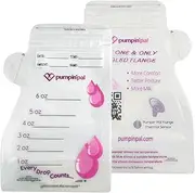 Pumpin' Pal Milk Storage Bags With Exclusive Temperature Sensing Indicator - QTY 50 6 oz zip lock top freezer storage bags