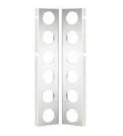 Stainless Steel Front Air Cleaner Light Bracket Pair for Peterbilt 377 379