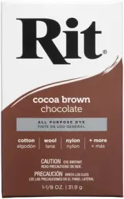 6 Pack Rit Dye Powder-Cocoa Brown 3-20