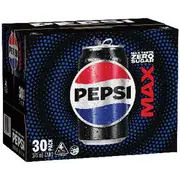 Pepsi Max Cans 375mL 30 Pack