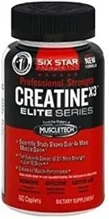 Six Star Creatine X3 Capl Size 60Ct Six Star Elite Series Creatine X3 Caplets 60Ct