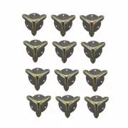 Metal Box Corner Protectors Edge Guard Protector 18x18x18mm Bronze Tone 12pcs