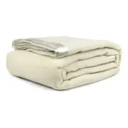 Jason Commercial Australian Wool Blanket Ivory/Natural