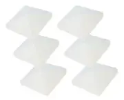 6-Pack 4 X 4 Pyramid White PVC Vinyl Post Top Caps for Vinyl Posts