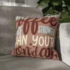 CUSHION COVER PILLOW CASE|CUTE COFFEE LOVER QUOTES #1