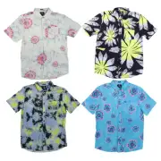 Volcom Men's Short Sleeve Buttondown Shirt Classic Fit Collared Button Up M L