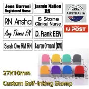 Custom name signature Flash Stamp self inking Registered Nurse RN EN EEN Doctor