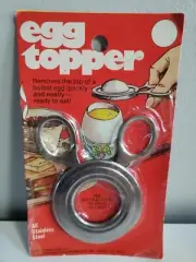 1975 Overseas Housewares EGG TOPPER Removes the top of eggs