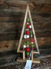 Christmas Rustic Tabletop Tree Wood Holiday Tree Farmhouse Christmas Tree 21”